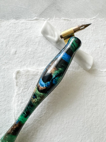 Calligraphy Pen Holder: Earth