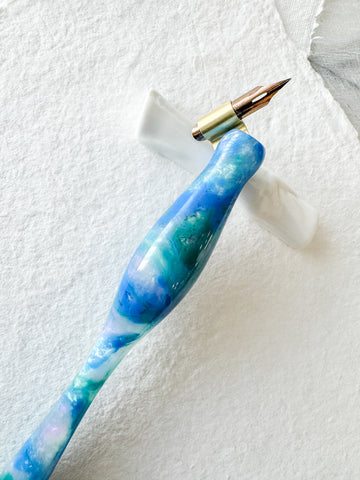 Calligraphy Pen Holder: Caribbean