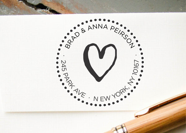  Custom Stamp Personalized Stamp Handmade with Love Personalized  Heart Typography Personalized Stamp Wedding Invitation Self Inking Stamp :  Office Products